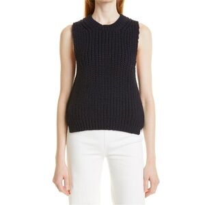 Stine Goya Annemarie Chunky Sweater Tank in Navy